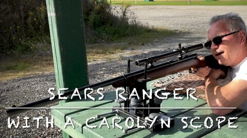 Sears Ranger bolt action 22lr target rifle with the Carolyn 3-6x scope. 25 yard groups. Stevens 416