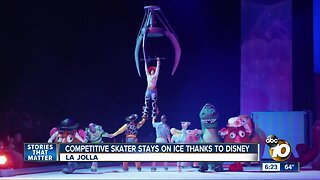 Competitive skater stays on ice thanks to Disney