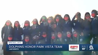 Miami Dolphins honor Park Vista flag football