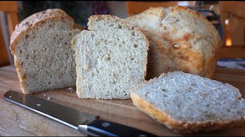 No-Knead Multigrain Bread… (super easy… no machines)