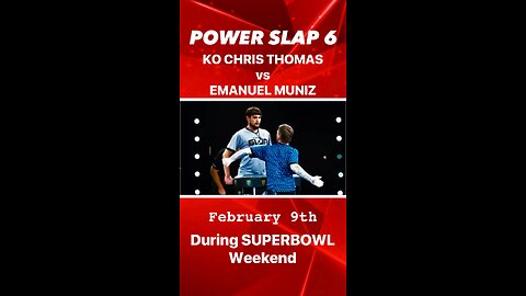 Power Slap 6 * KO CHRIS THOMAS vs EMANUEL MUNIZ for the welterweight championship