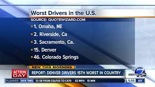 Report: Denver drivers 15th worst in country