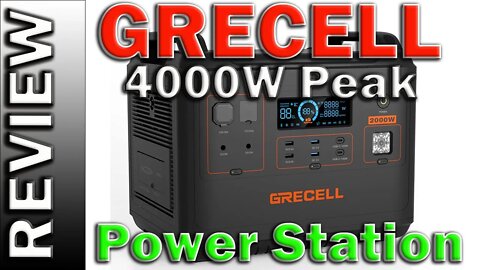 2000W Portable Power Station 1997Wh GRECELL Outdoor Solar Generator with 2000W(4000W Peak)