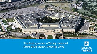 The Pentagon has officially released three short videos showing UFOs.