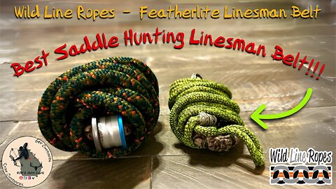 The Best Saddle Hunting Linemans Belt | Wild Line Ropes | Featherlite Linemans Belt