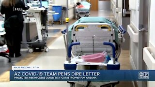 Arizona COVID-19 team projects "catastrophic" rise in cases in letter