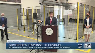Governor Ducey updates department's response to COVID-19