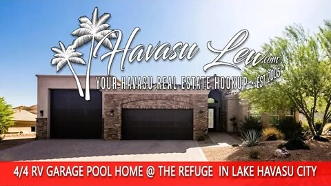 Lake Havasu RV Garage Pool Home in The Refuge 3762 N Masters Ct MLS 1022531