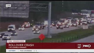 Rollover crash in Fort Myers