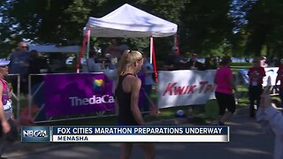 Final preparations for Fox Cities Marathon