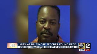 Missing Baltimore teacher found dead