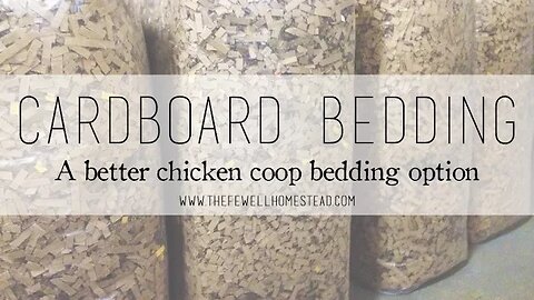 Cardboard Bedding | A Better Chicken Coop Bedding Option