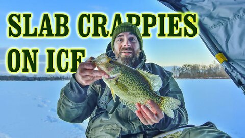 Ice Fishing For SLAB CRAPPIES! | Personal Best Catch!