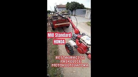 Restauracija prikolice za motokultivator Mio Standard Honda