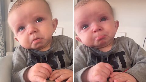Emotional Baby Is Brought To Tears By Mom's Singing