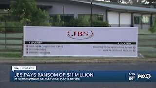 JBS paid $11 million to resolve ransomware attacks, company says