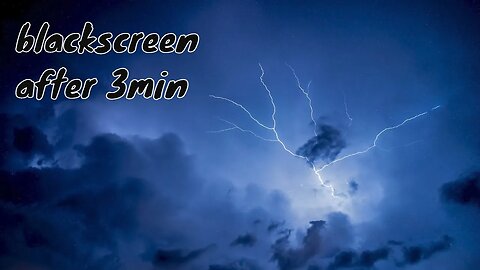 Beat insomnia in 3 minutes with soothing heavy rain and powerful thunder