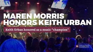 Maren Morris honors Keith Urban | Rare Country