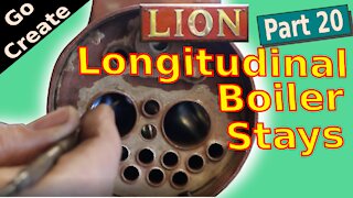 LION - Miniature Locomotive build 20 - Longitudinal Boiler Stays