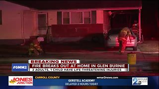 4-year-old child, 2 adults critically injured in Glen Burnie house fire