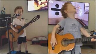 Ed Sheerans gulliga treåriga fan