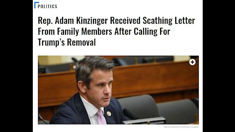 Adam Kinzinger Received Scathing Letter From Family Members After Calling For Trump’s Removal