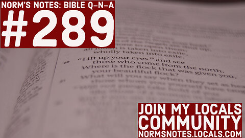 Bible Q-n-A 289