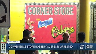 2 arrested after they rob two convenience stores in Tampa, police say