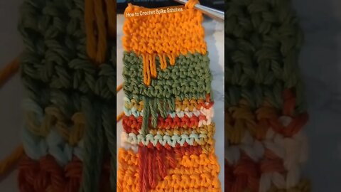 How to #crochet Spike Stitches #crochettutorial #shorts