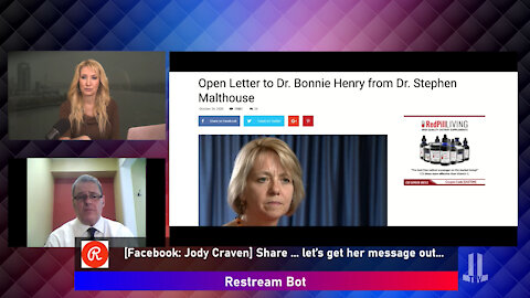 Open Letter to Bonnie Henry. Live with Dr. Stephen Malthouse