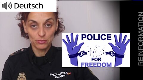 Pandemie? Die spanische Polizistin Sonia Vescovacci, spanische Polizistin, sagt uns ihre Meinung