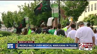 People rally over medical marijuana in Tulsa