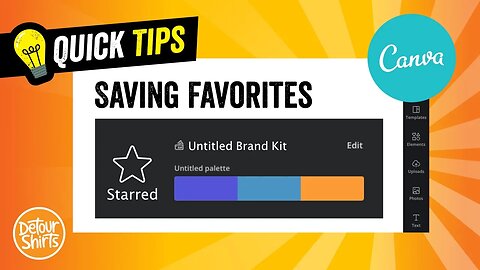 Canva Quick Tips | Saving Favorites Tutorial for T-Shirt Design & Print on Demand