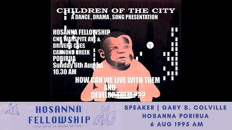 Children Of The City (Gary Colville) | Hosanna Porirua