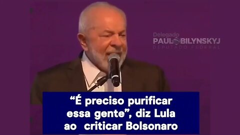 Um absurdo. Este discurso supremacista de Lula é digno da escória da história da humanidade.