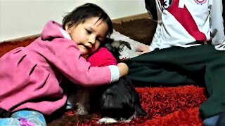 Young cancer survivor's reaction to new puppy is truly heartwarming