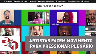 Artistas fazem movimento para que a denúncia da PGR seja aceita pelo plenário da Câmara