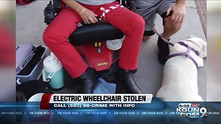 Electric wheelchair stolen from front yard