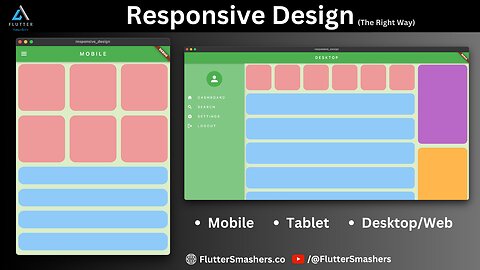 Flutter Responsive Design - 📱🖥 | Flutter Smashers