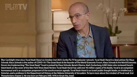 Yuval Noah Harari | "I Think That Good Nationalists Should Also Be Globalists. If You Really Want to Take Care of the People In Your Nation You Should Cooperate w/ Other Nations. It's Like This In a Pandemic & When We Have to Deal"