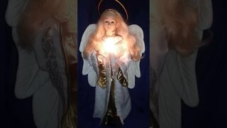 Holiday Creations Animated Christmas Angel with Candle Motionette