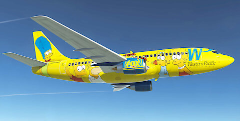 RC Western Pacific Airlines Boeing 737-301 (Fox-The Simpsons)