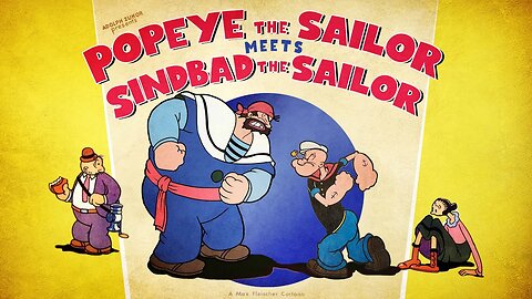 Popeye the Sailor Meets Sindbad the Sailor (1936) [Colorized, 4K, 60FPS] Full Cartoon