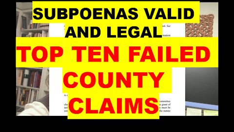 Top 10 Failed & Fallacious Maricopa County claims shot down by Superior Court Ruling on 2-25-2021