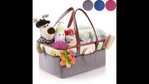 Baby Diaper Caddy Organizer by Oranzer (Grey) | Baby Diaper Caddy Organizer on Eishops.com