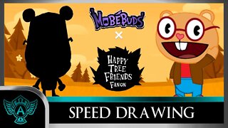 Speed Drawing: Happy Tree Friends Fanon - Webb | Mobebuds Style