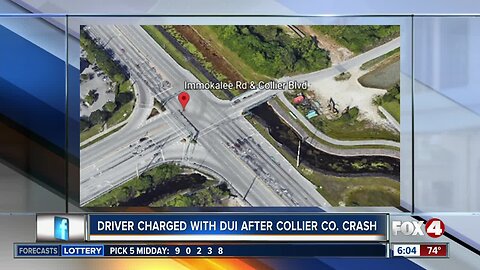 Two people injured in a DUI crash on Immokalee Road
