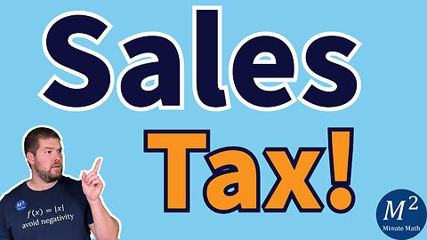 How to Calculate Sales Tax Easily - Sales Tax Example Explained #taxes #math #maths