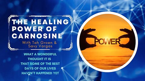 Episode #12- The Healing Power Of Carnosine In The Body