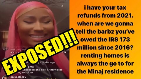 Nicki Minaj VS Cardi B 😱 Nicki Minaj Owes The IRS $173 Million Allegedly? Catfish Ex-Assistant Says